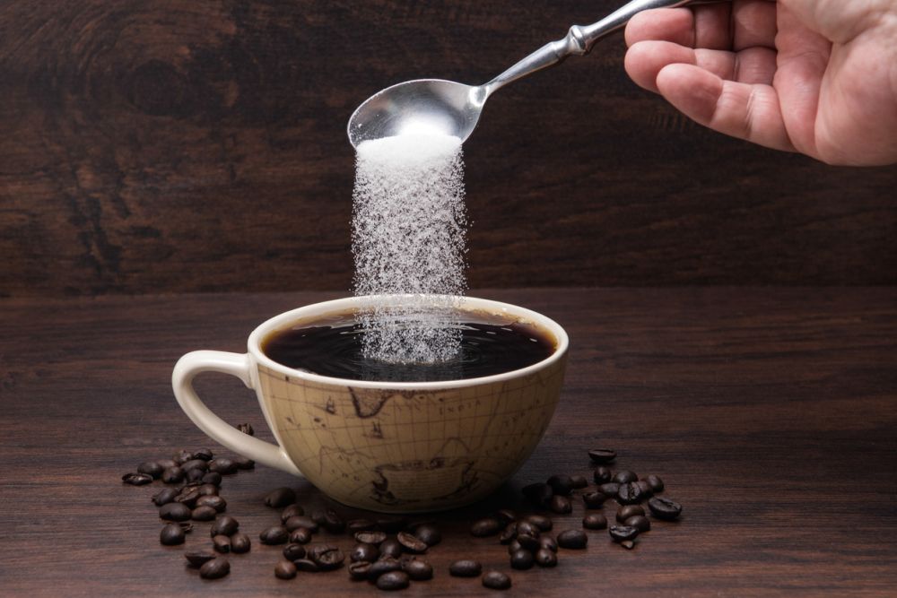 sugar in coffee