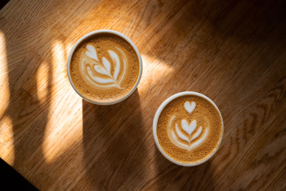 coffee with latte art