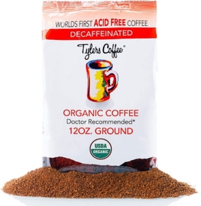Tyler's Coffee No Acid Organic Decaf Ground Coffee
